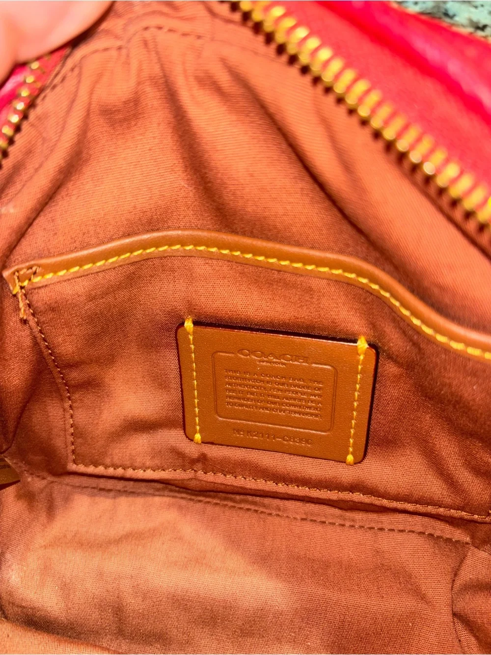 COACH Camera Heart Bag | Red and Brown | Medium
